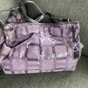 Purple Sequin Nine West Hobo Purse